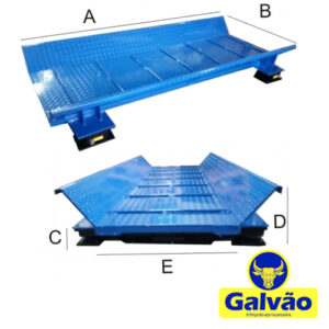 Suporte metálico p/ balança de Gado